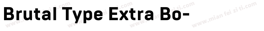 Brutal Type Extra Bo字体转换
